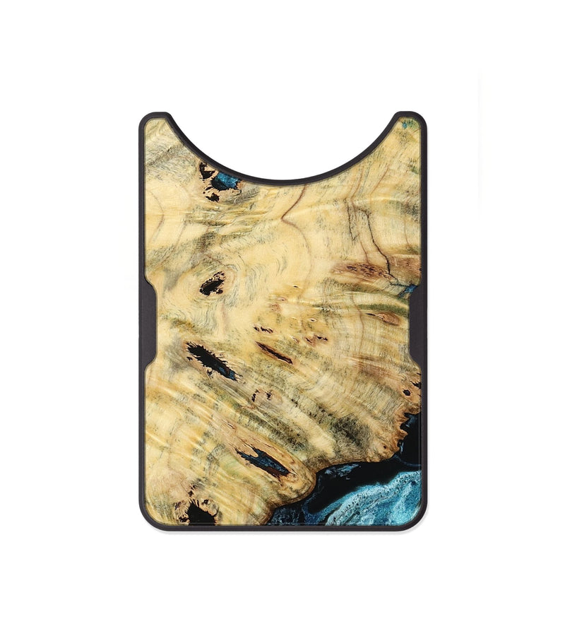 Alloy Wood Wallet - Violet (Blue, 799028)