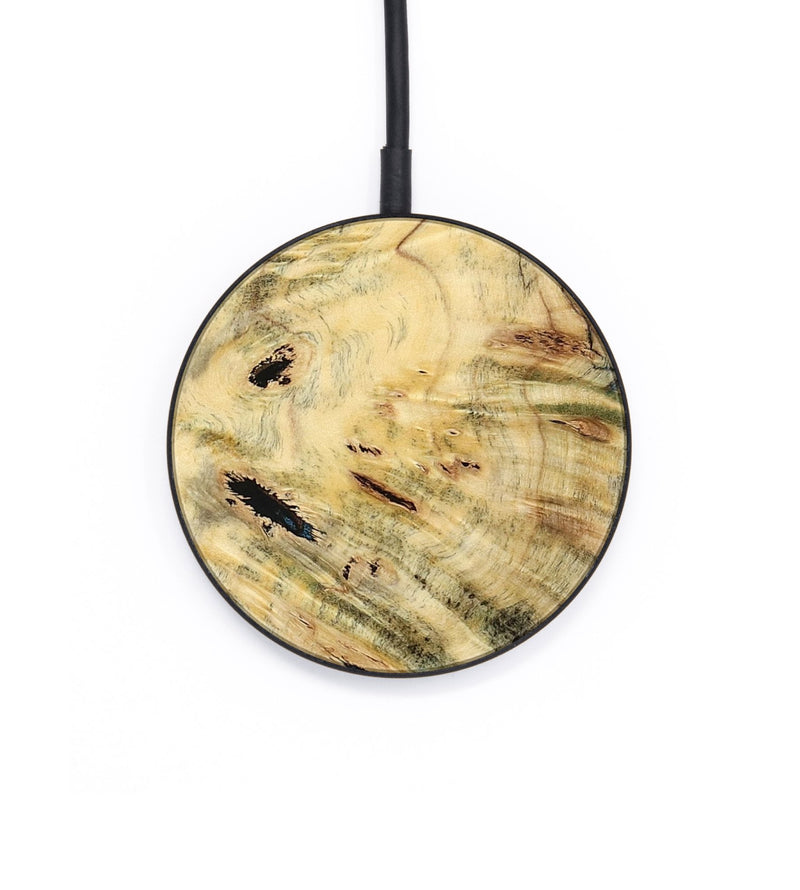 Circle Wood Wireless Charger - Violet (Blue, 799028)