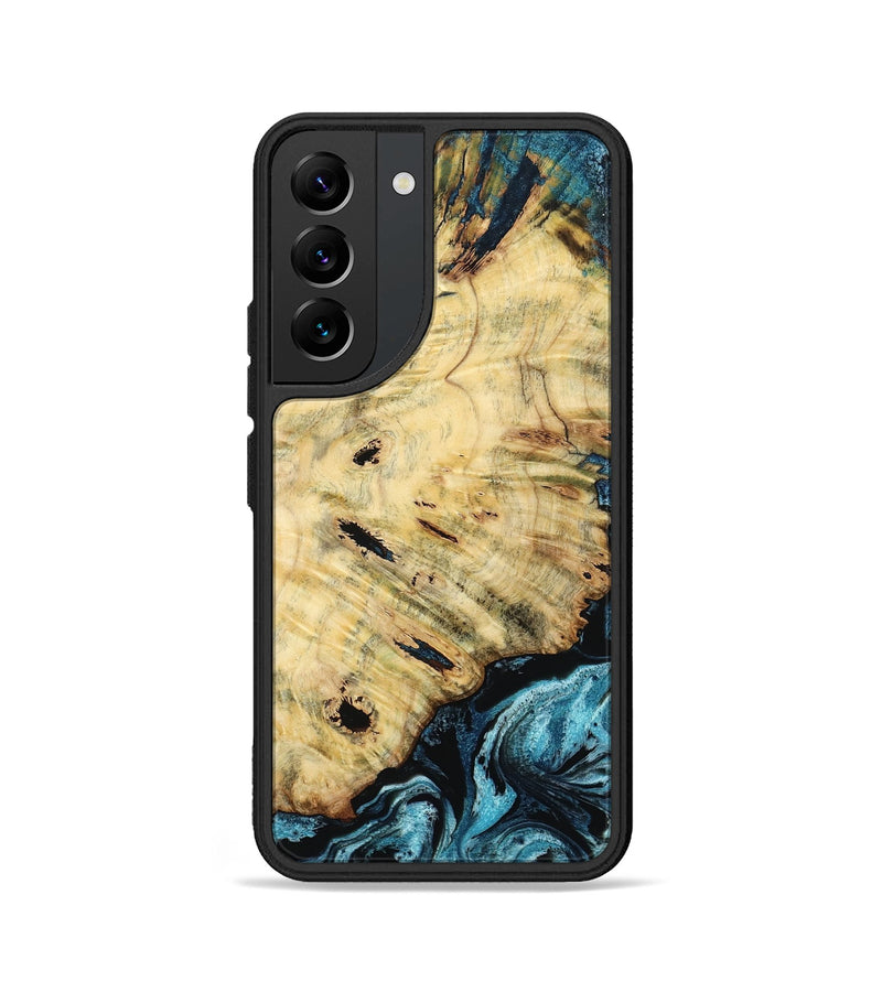 Galaxy S22 Wood Phone Case - Violet (Blue, 799028)