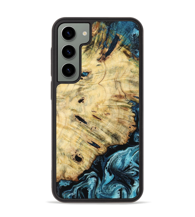 Galaxy S23 Plus Wood Phone Case - Violet (Blue, 799028)