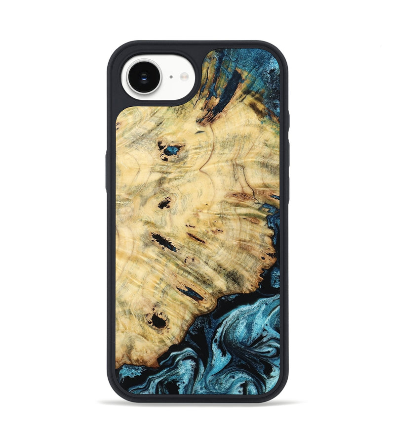 iPhone 16e Wood Phone Case - Violet (Blue, 799028)