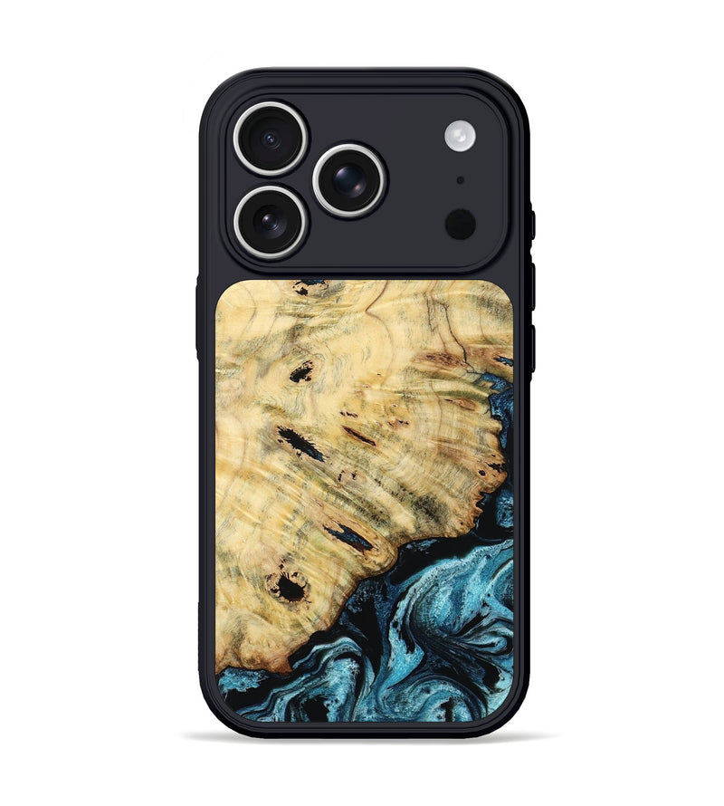 iPhone 17 Pro Wood Phone Case - Violet (Blue, 799028)