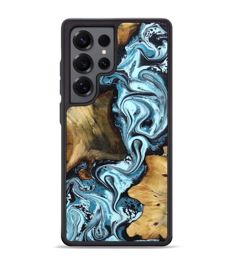 Galaxy S25 Ultra Wood Phone Case - Ayra (Blue, 799029)