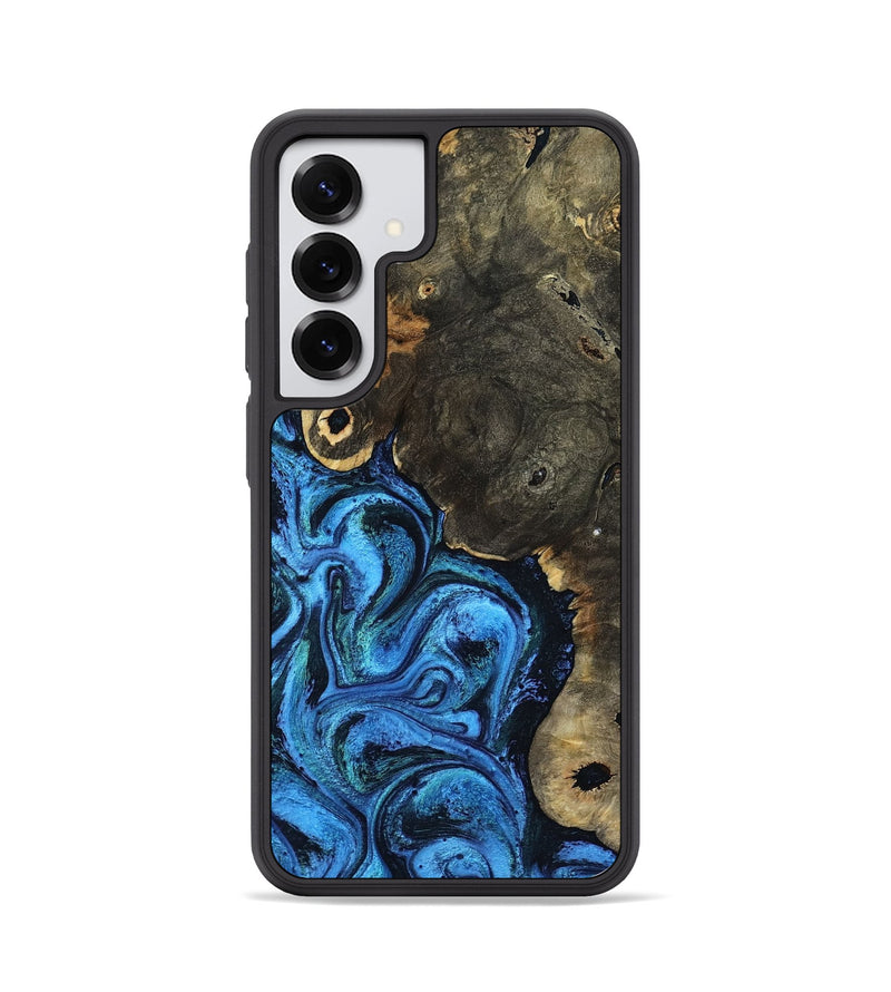Galaxy S25 Wood Phone Case - Tracee (Blue, 799030)