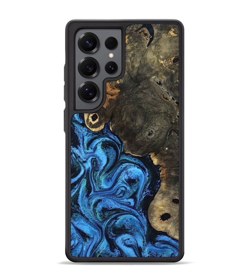 Galaxy S25 Ultra Wood Phone Case - Tracee (Blue, 799030)
