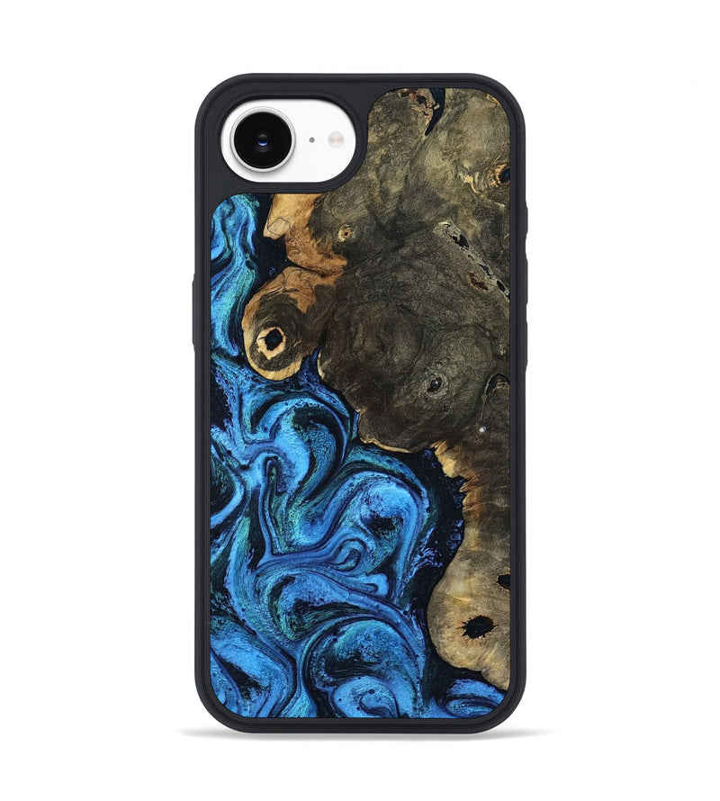 iPhone 16e Wood Phone Case - Tracee (Blue, 799030)