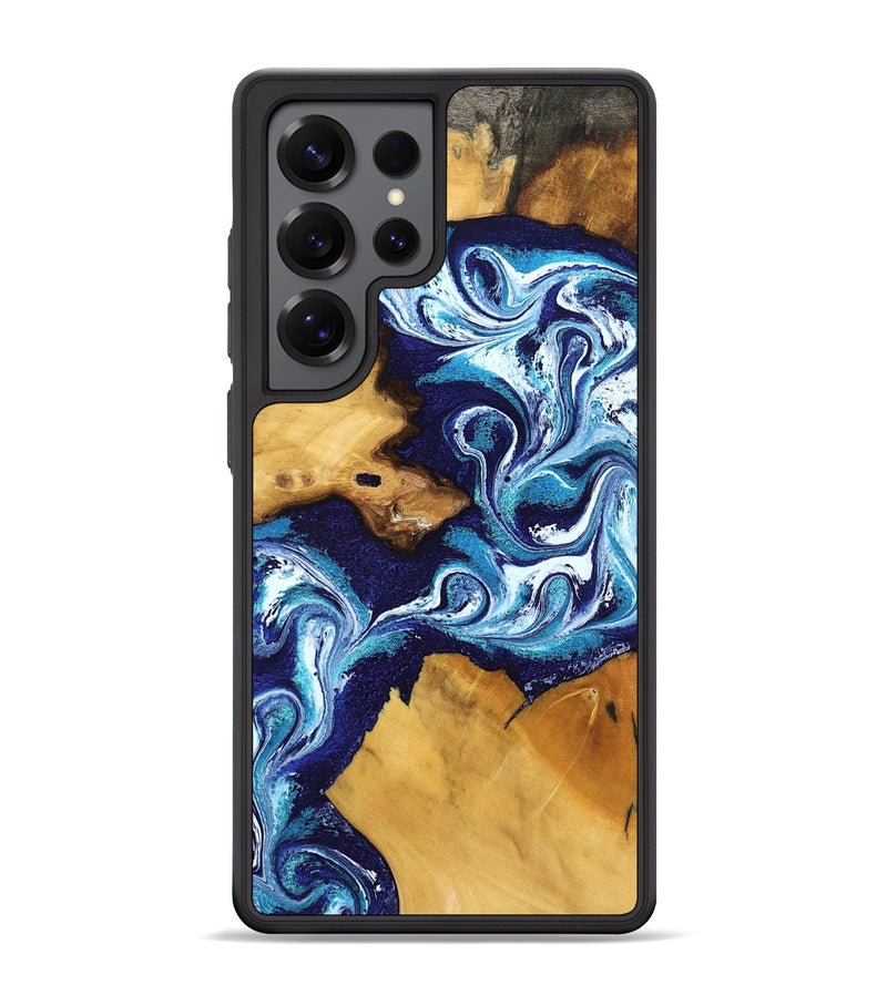 Galaxy S25 Ultra Wood Phone Case - Christy (Blue, 799031)
