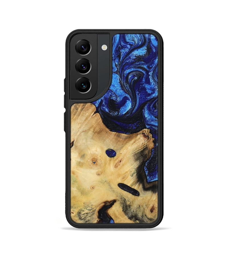 Galaxy S22 Wood Phone Case - Poppy (Blue, 799032)