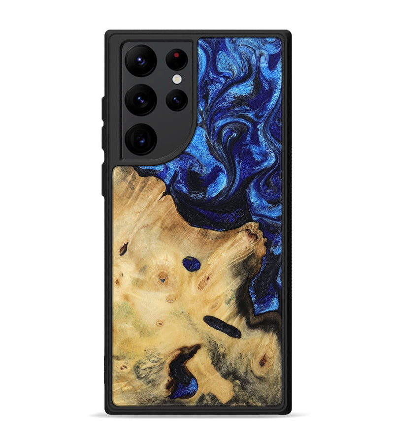 Galaxy S22 Ultra Wood Phone Case - Poppy (Blue, 799032)