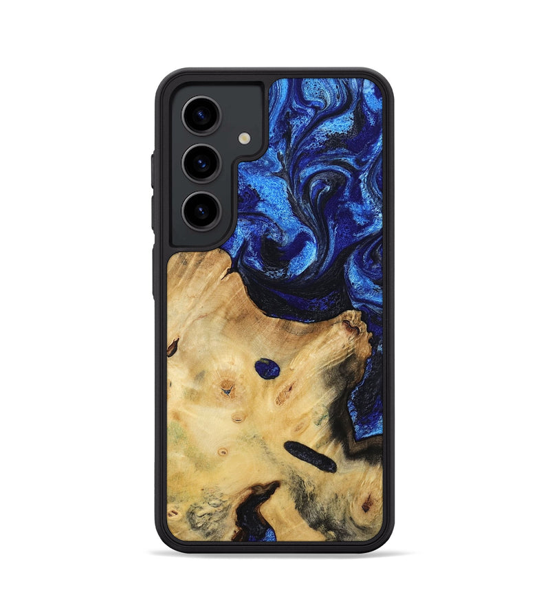 Galaxy S24 Wood Phone Case - Poppy (Blue, 799032)