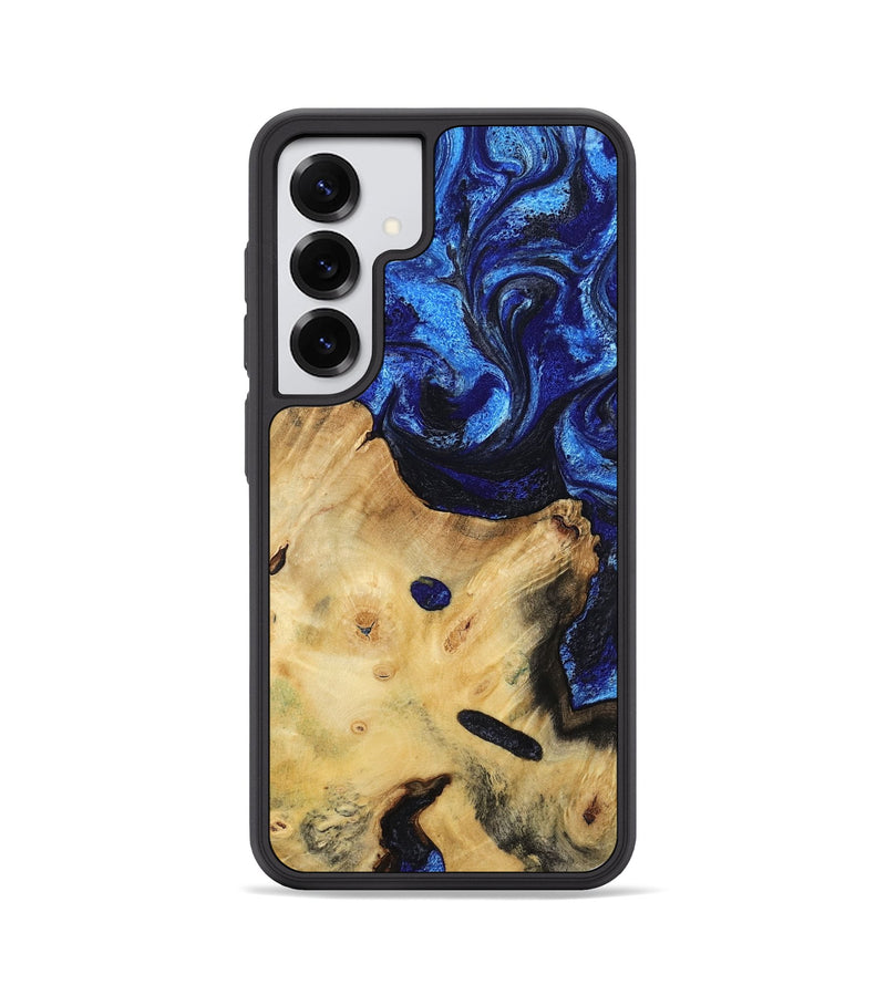 Galaxy S25 Wood Phone Case - Poppy (Blue, 799032)