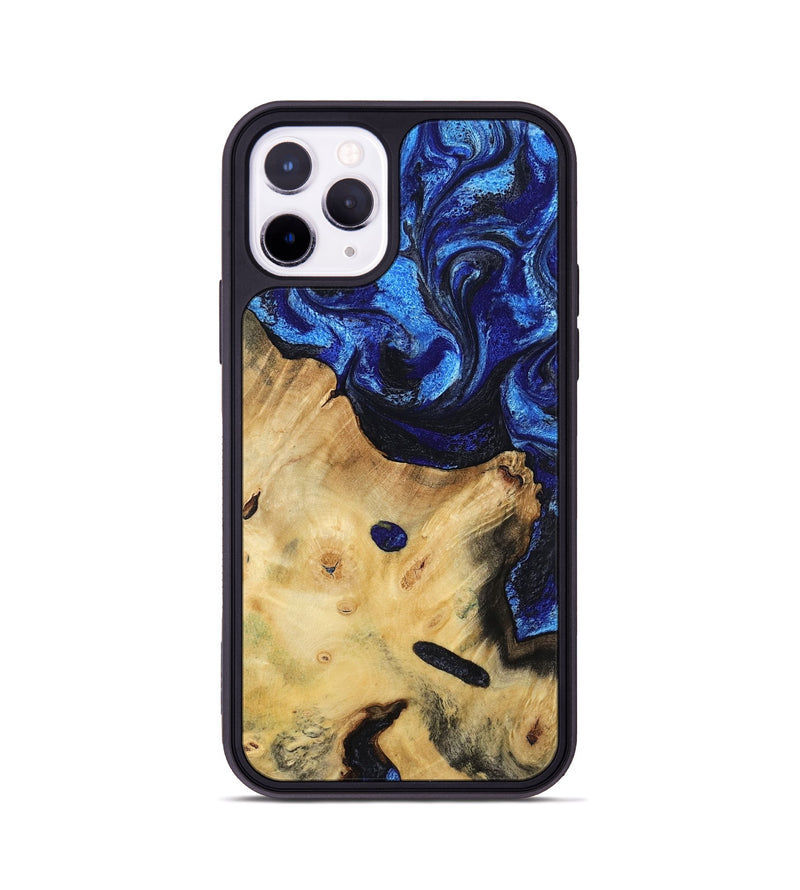 iPhone 11 Pro Wood Phone Case - Poppy (Blue, 799032)