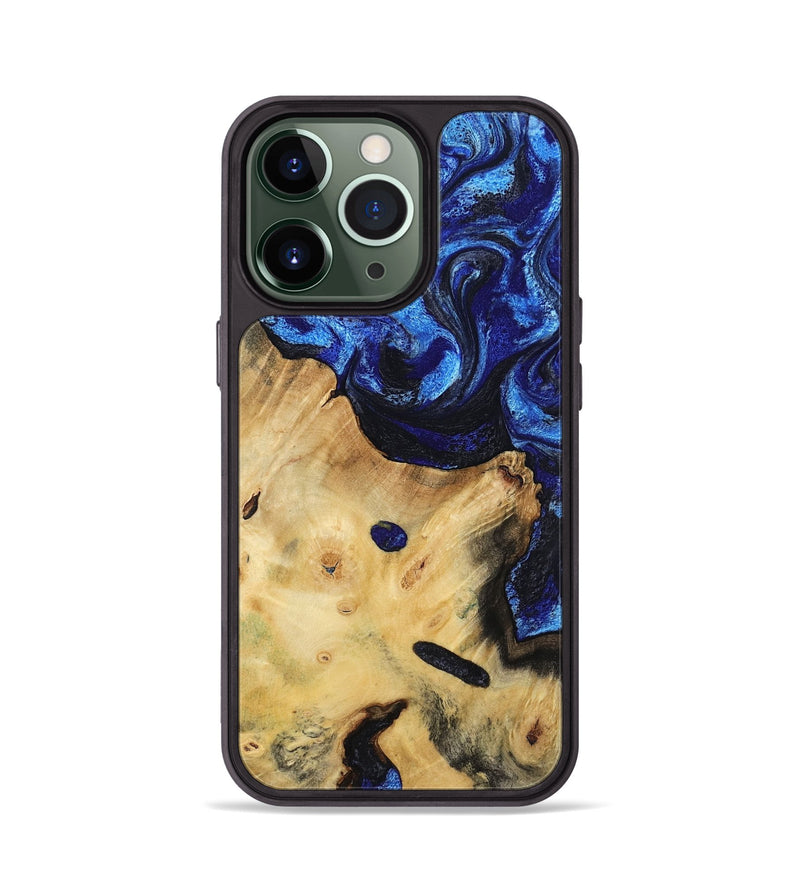 iPhone 13 Pro Wood Phone Case - Poppy (Blue, 799032)
