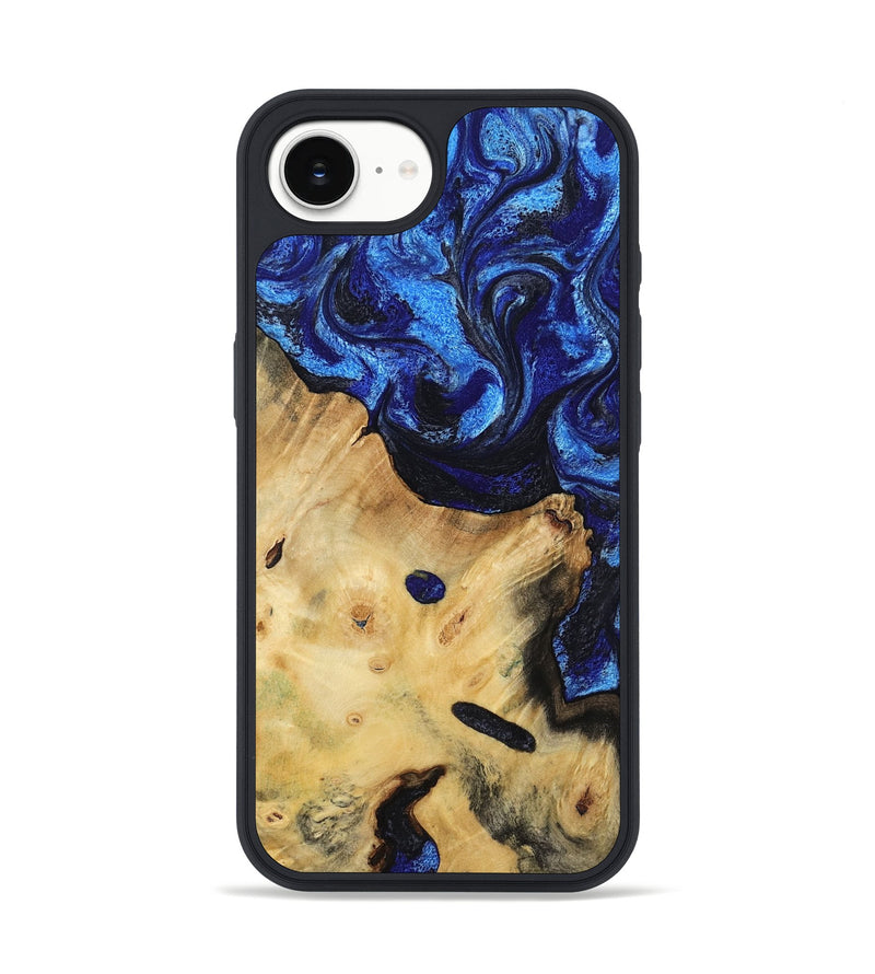 iPhone 16e Wood Phone Case - Poppy (Blue, 799032)