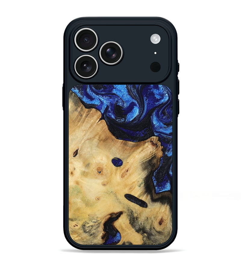 iPhone 17 Pro Max Wood Phone Case - Poppy (Blue, 799032)