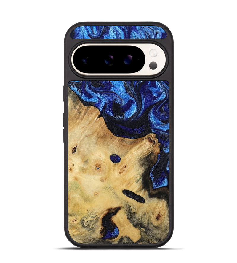 Pixel 9 Pro Wood Phone Case - Poppy (Blue, 799032)