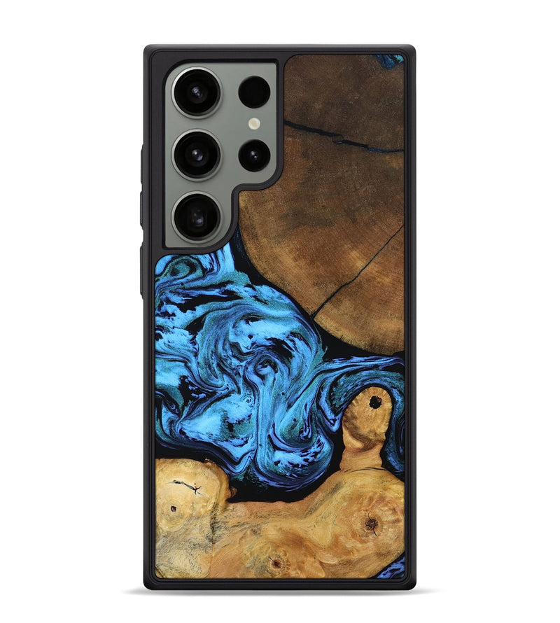 Galaxy S24 Ultra Wood Phone Case - Lilian (Blue, 799034)