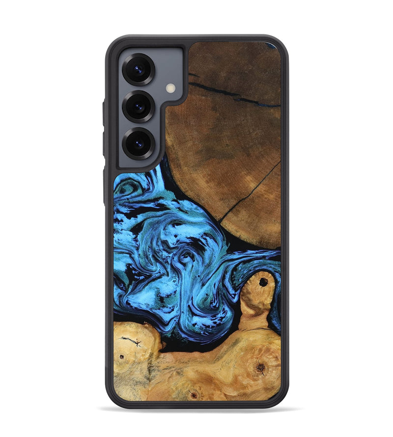 Galaxy S25 Plus Wood Phone Case - Lilian (Blue, 799034)