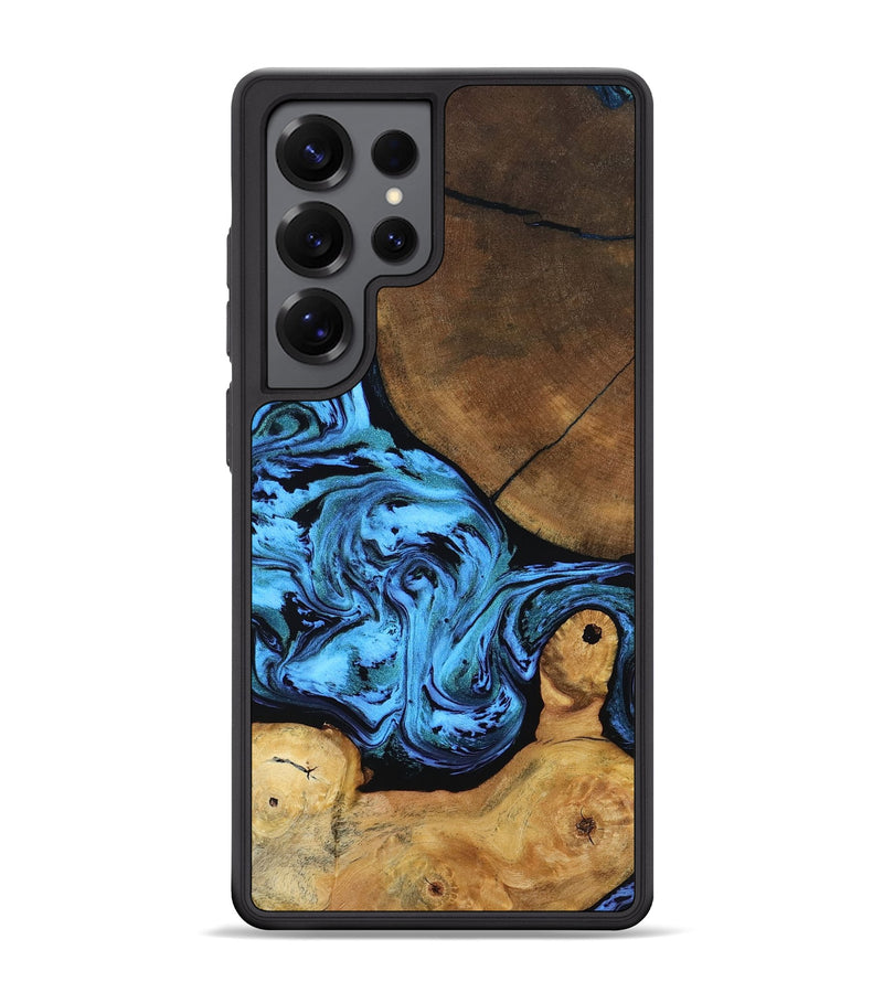 Galaxy S25 Ultra Wood Phone Case - Lilian (Blue, 799034)