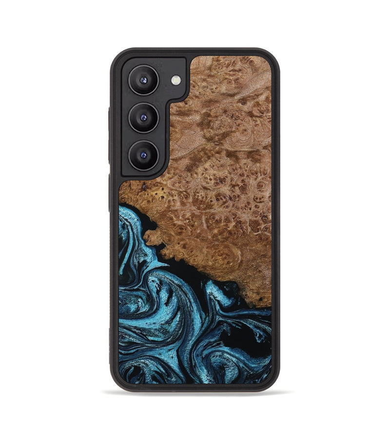 Galaxy S23 Wood Phone Case - Zaria (Blue, 799035)