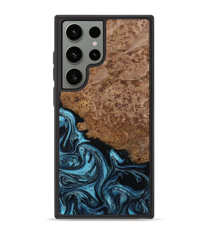 Galaxy S23 Ultra Wood Phone Case - Zaria (Blue, 799035)