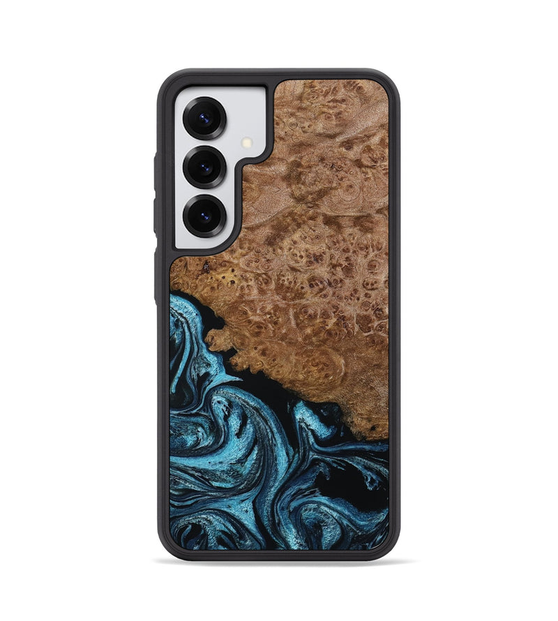 Galaxy S25 Wood Phone Case - Zaria (Blue, 799035)