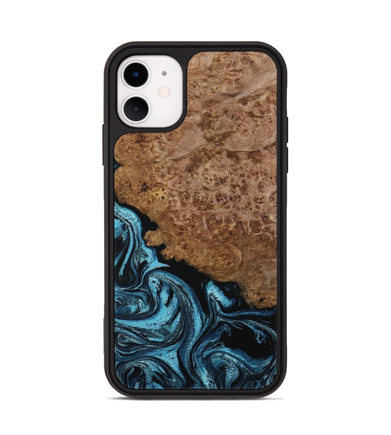 iPhone 11 Wood Phone Case - Zaria (Blue, 799035)