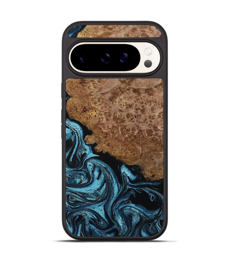 Pixel 9 Pro Wood Phone Case - Zaria (Blue, 799035)
