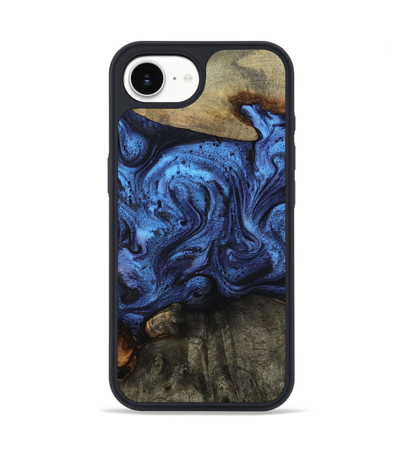 iPhone 16e Wood Phone Case - Case (Blue, 799036)