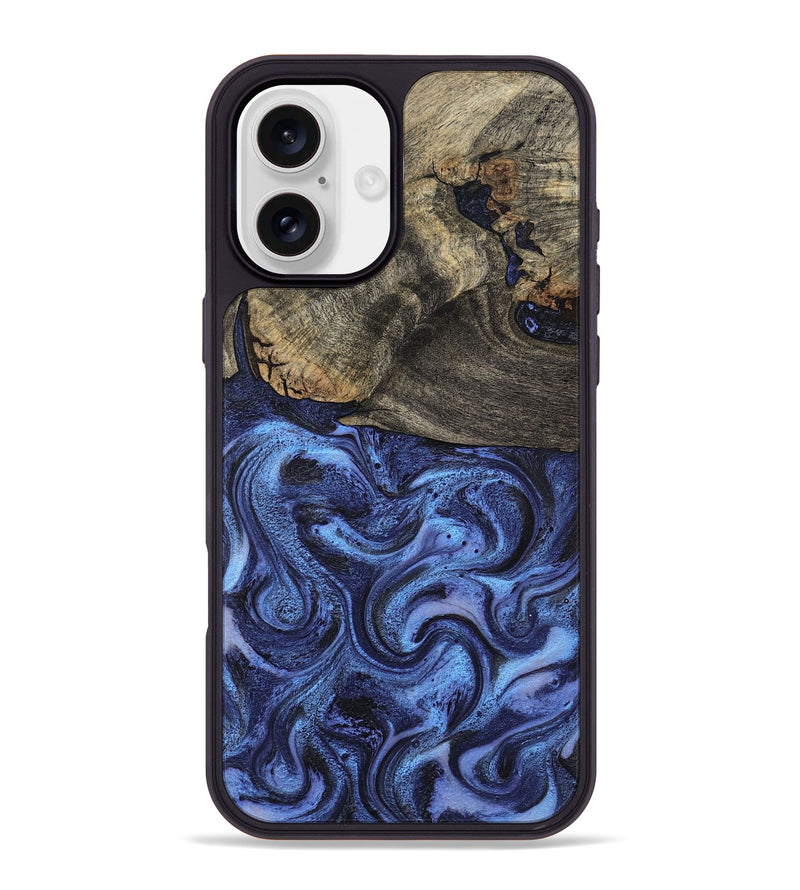 iPhone 16 Plus Wood Phone Case - Everest (Blue, 799039)