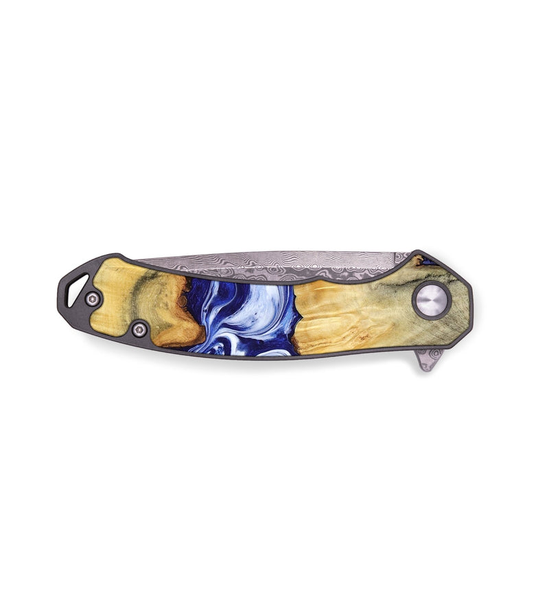 EDC Wood Pocket Knife - Leanne (Blue, 799040)