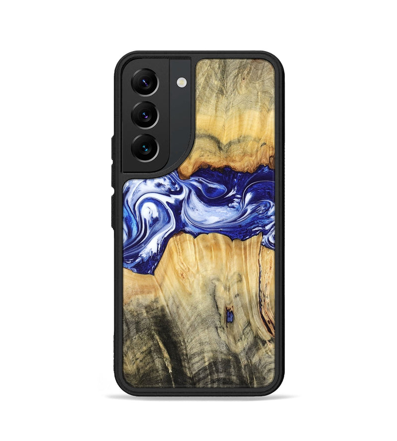 Galaxy S22 Wood Phone Case - Leanne (Blue, 799040)