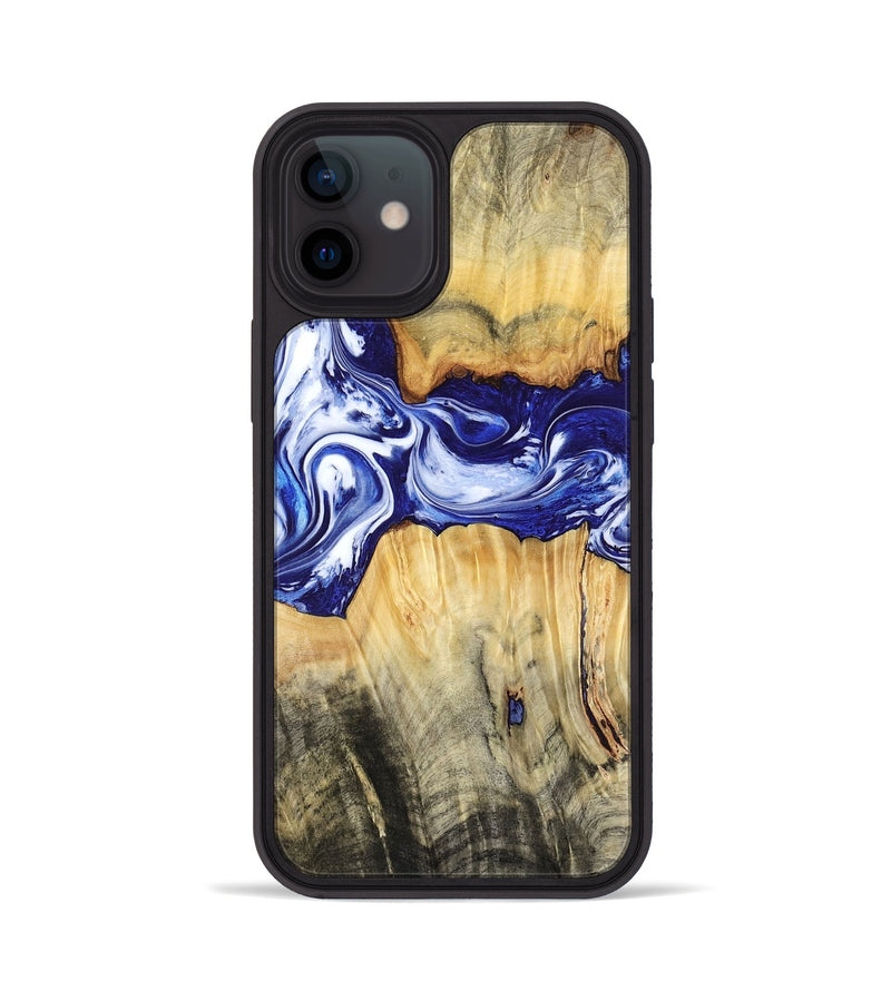 iPhone 12 Wood Phone Case - Leanne (Blue, 799040)