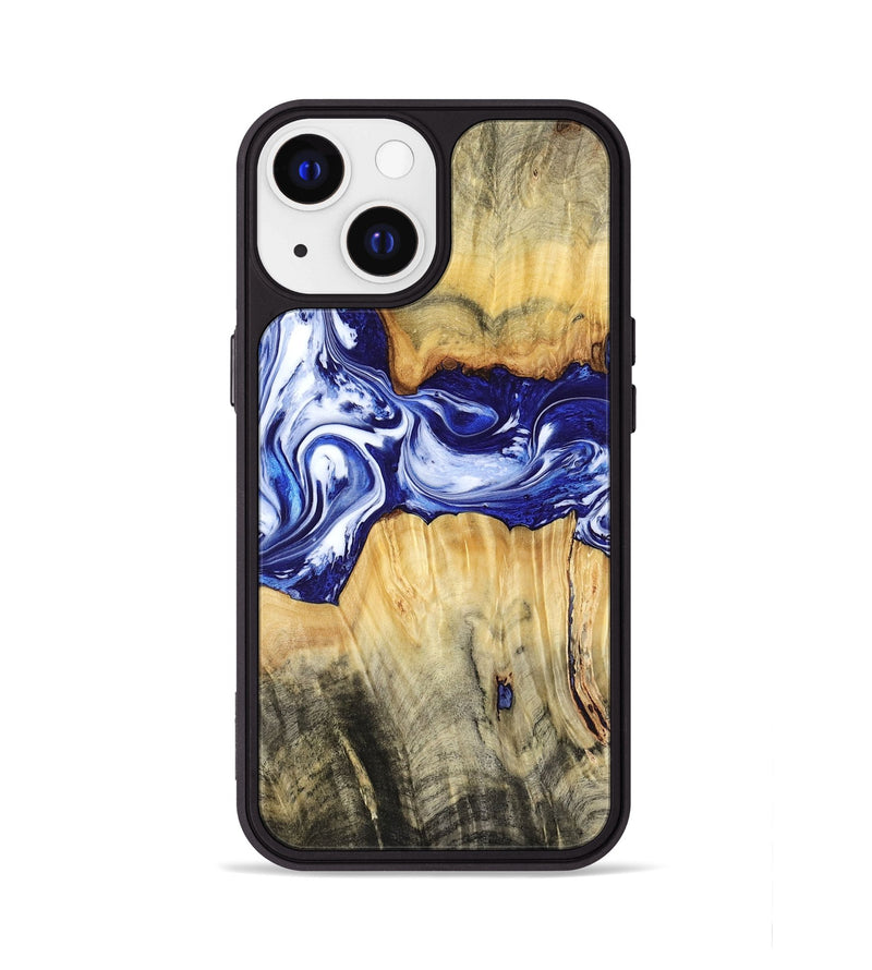 iPhone 13 Wood Phone Case - Leanne (Blue, 799040)
