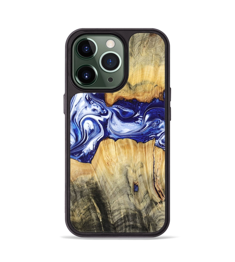 iPhone 13 Pro Wood Phone Case - Leanne (Blue, 799040)