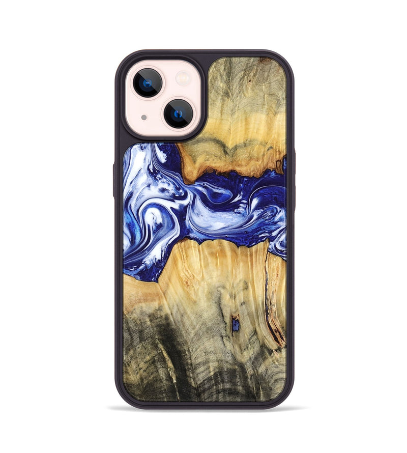 iPhone 14 Wood Phone Case - Leanne (Blue, 799040)