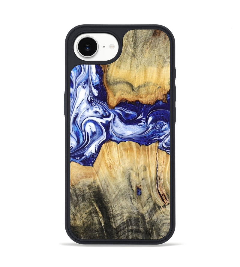 iPhone 16e Wood Phone Case - Leanne (Blue, 799040)