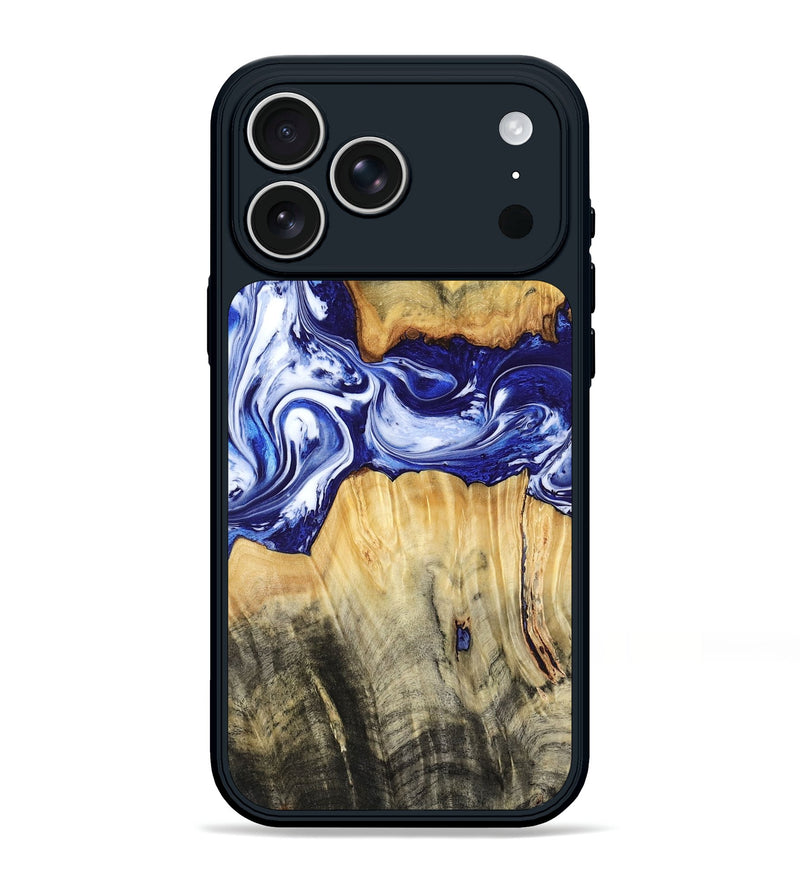 iPhone 17 Pro Max Wood Phone Case - Leanne (Blue, 799040)