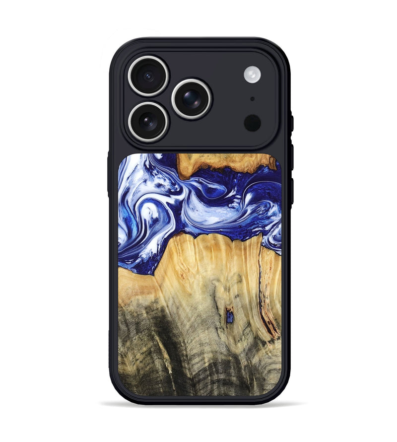 iPhone 17 Pro Wood Phone Case - Leanne (Blue, 799040)