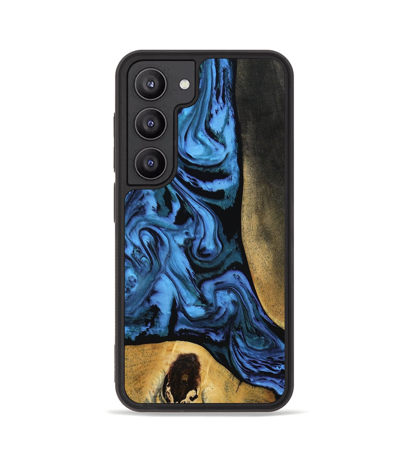 Galaxy S23 Wood Phone Case - Mandi (Blue, 799041)