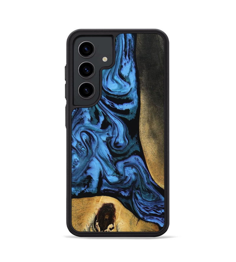 Galaxy S24 Wood Phone Case - Mandi (Blue, 799041)