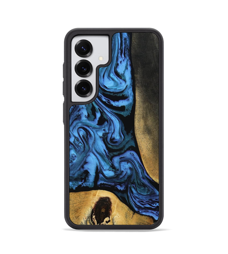 Galaxy S25 Wood Phone Case - Mandi (Blue, 799041)