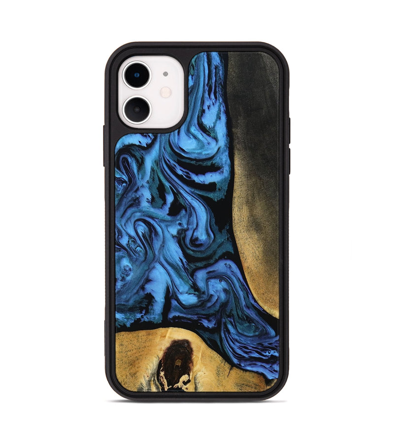 iPhone 11 Wood Phone Case - Mandi (Blue, 799041)