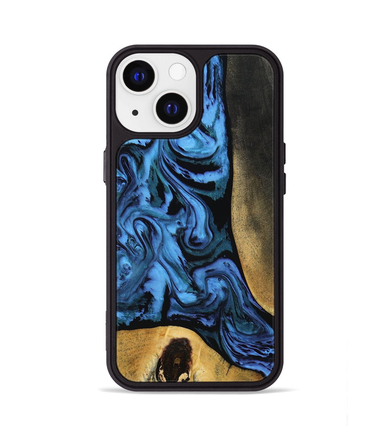 iPhone 13 Wood Phone Case - Mandi (Blue, 799041)