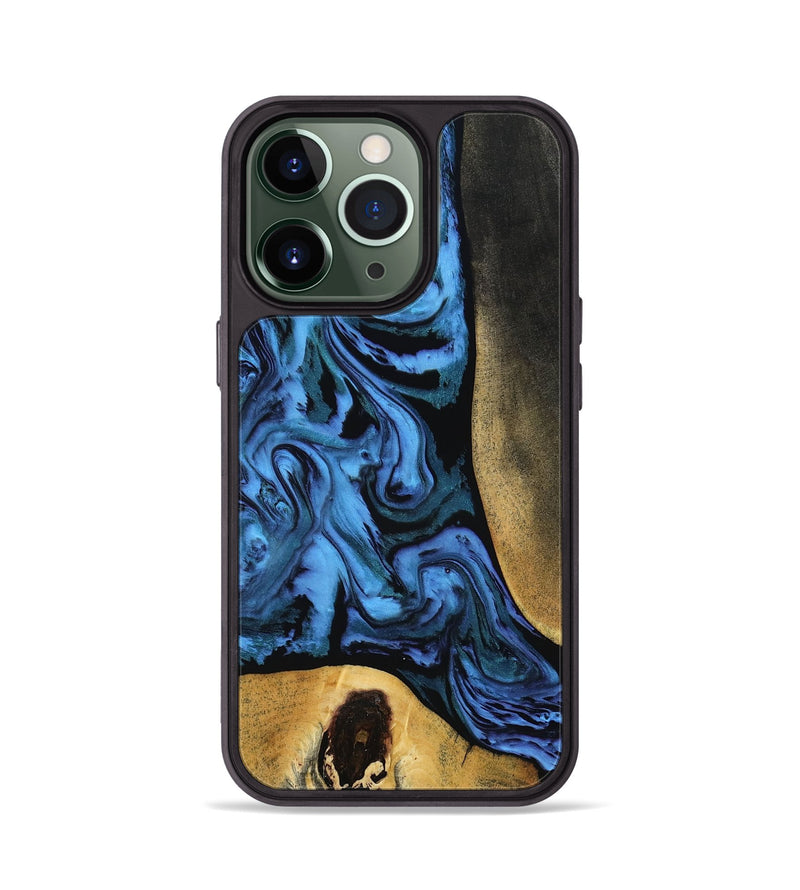 iPhone 13 Pro Wood Phone Case - Mandi (Blue, 799041)