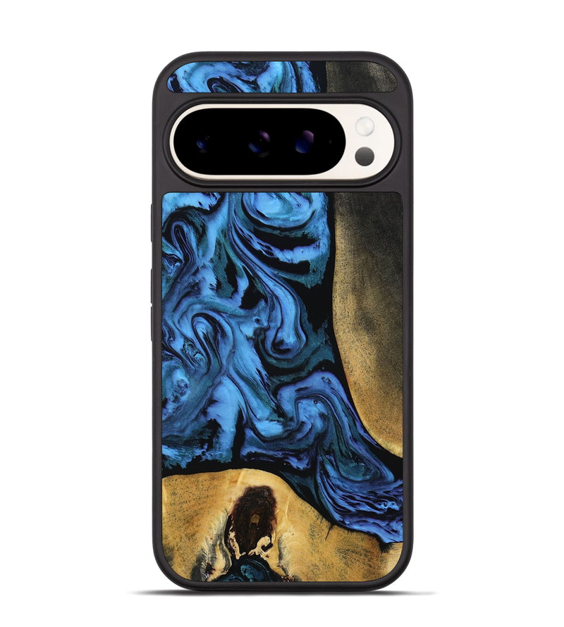 Pixel 9 Pro Wood Phone Case - Mandi (Blue, 799041)
