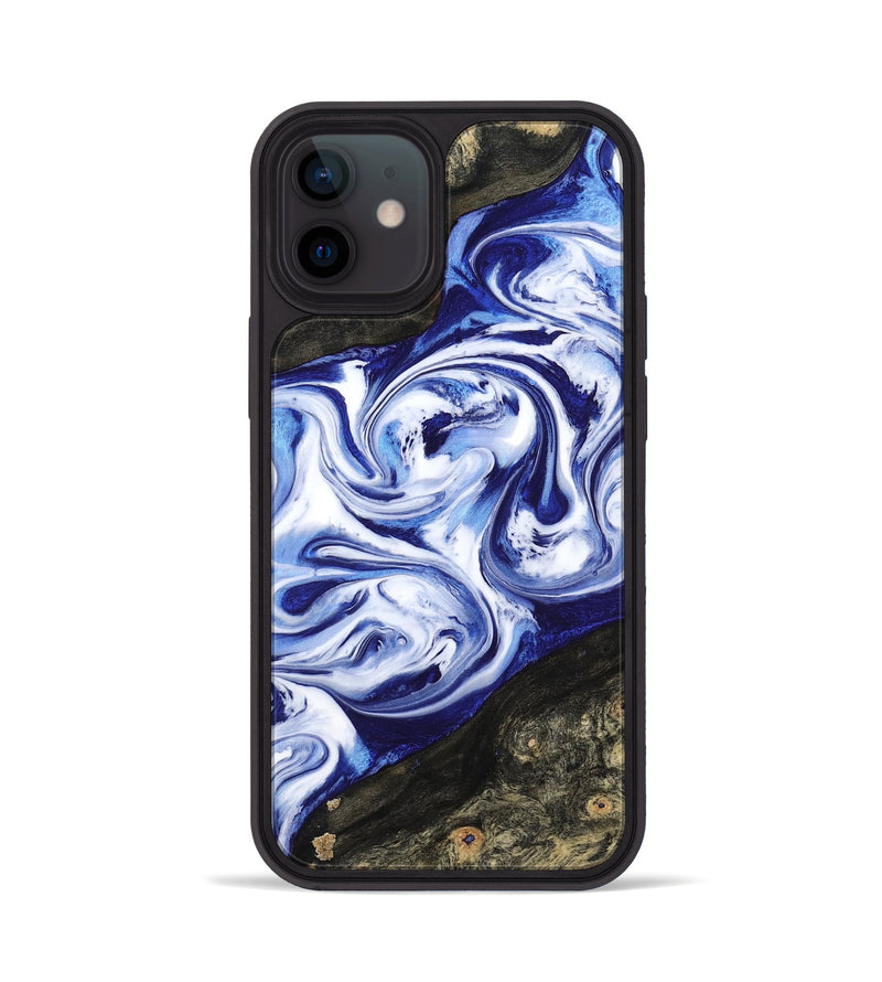 iPhone 12 Wood Phone Case - Olaf (Blue, 799042)