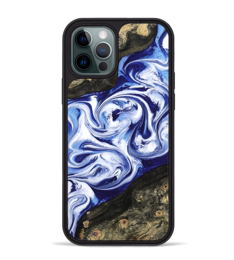 iPhone 12 Pro Max Wood Phone Case - Olaf (Blue, 799042)
