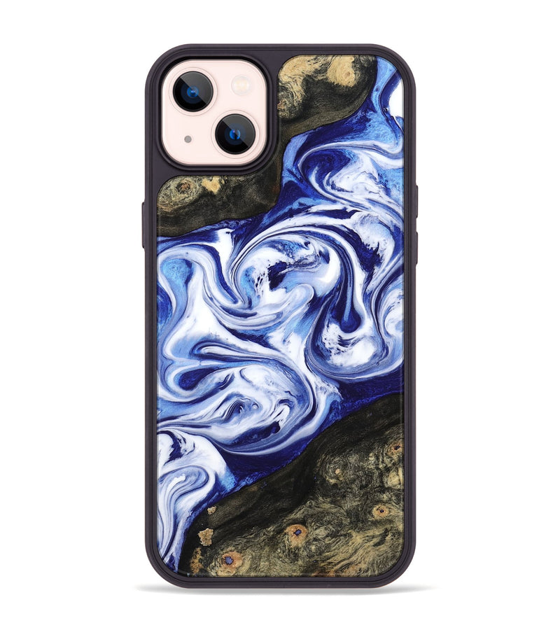 iPhone 14 Plus Wood Phone Case - Olaf (Blue, 799042)