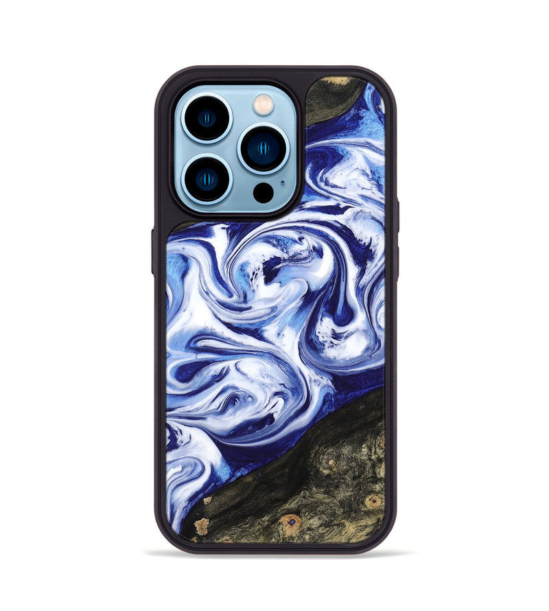 iPhone 14 Pro Wood Phone Case - Olaf (Blue, 799042)
